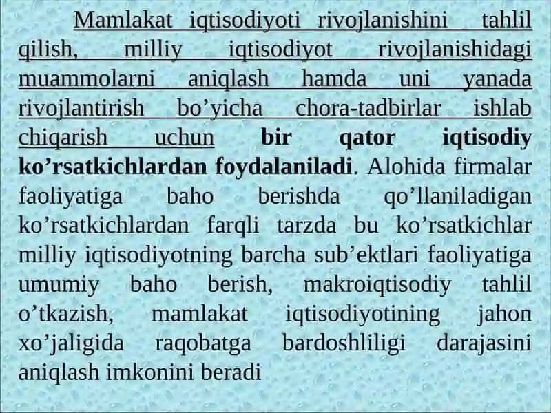 MAKROIQTISODIY KO’RSATKICHLAR 3