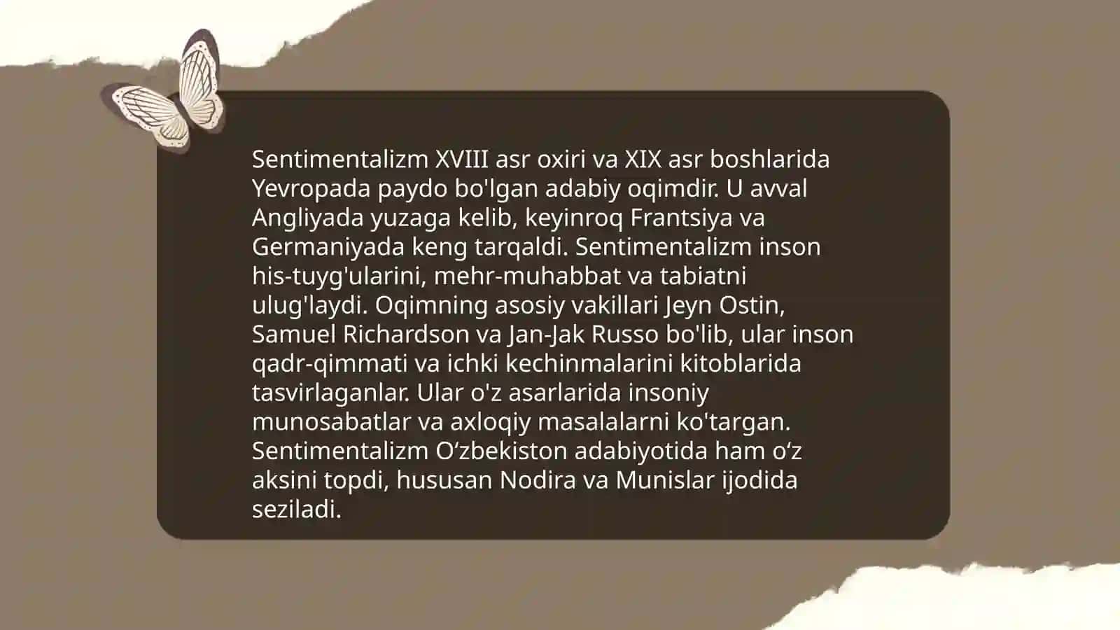 Yevropa sentimintalizm ma'daniyati 3
