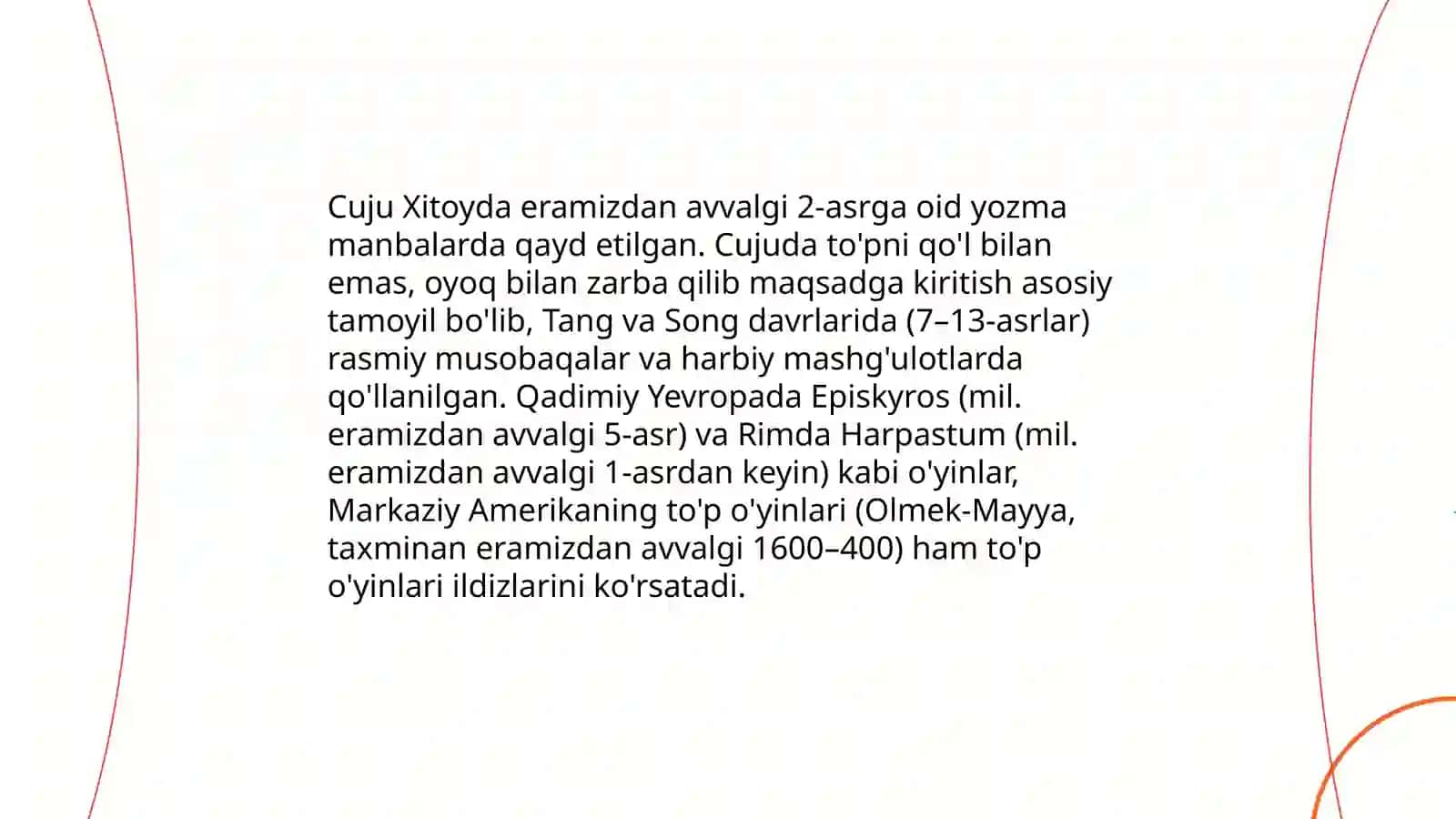 Futbol oʻyinining kelib chiqishi va rivojlanish tarixi 3