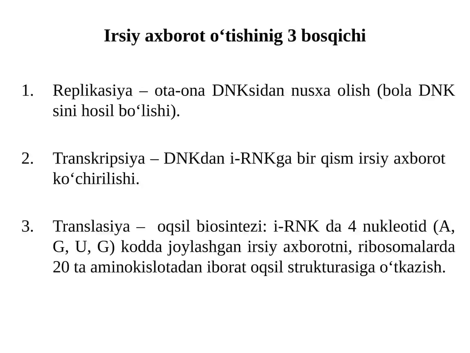 Replikasiyaning molekulyar asoslari 3