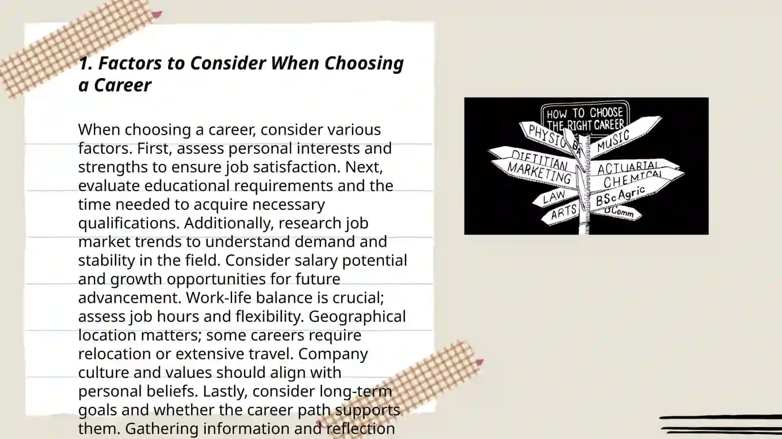 Choosing jobs 3