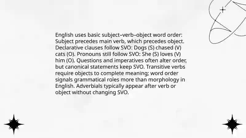 Word order 3