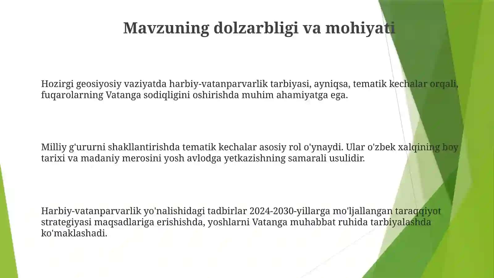 Harbiy-vatanparvarlik tarbiyasida tematik kechalar ahamiyati 3