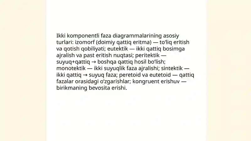 Ikki komponentli sistemalarda fazalar muvozanati 3