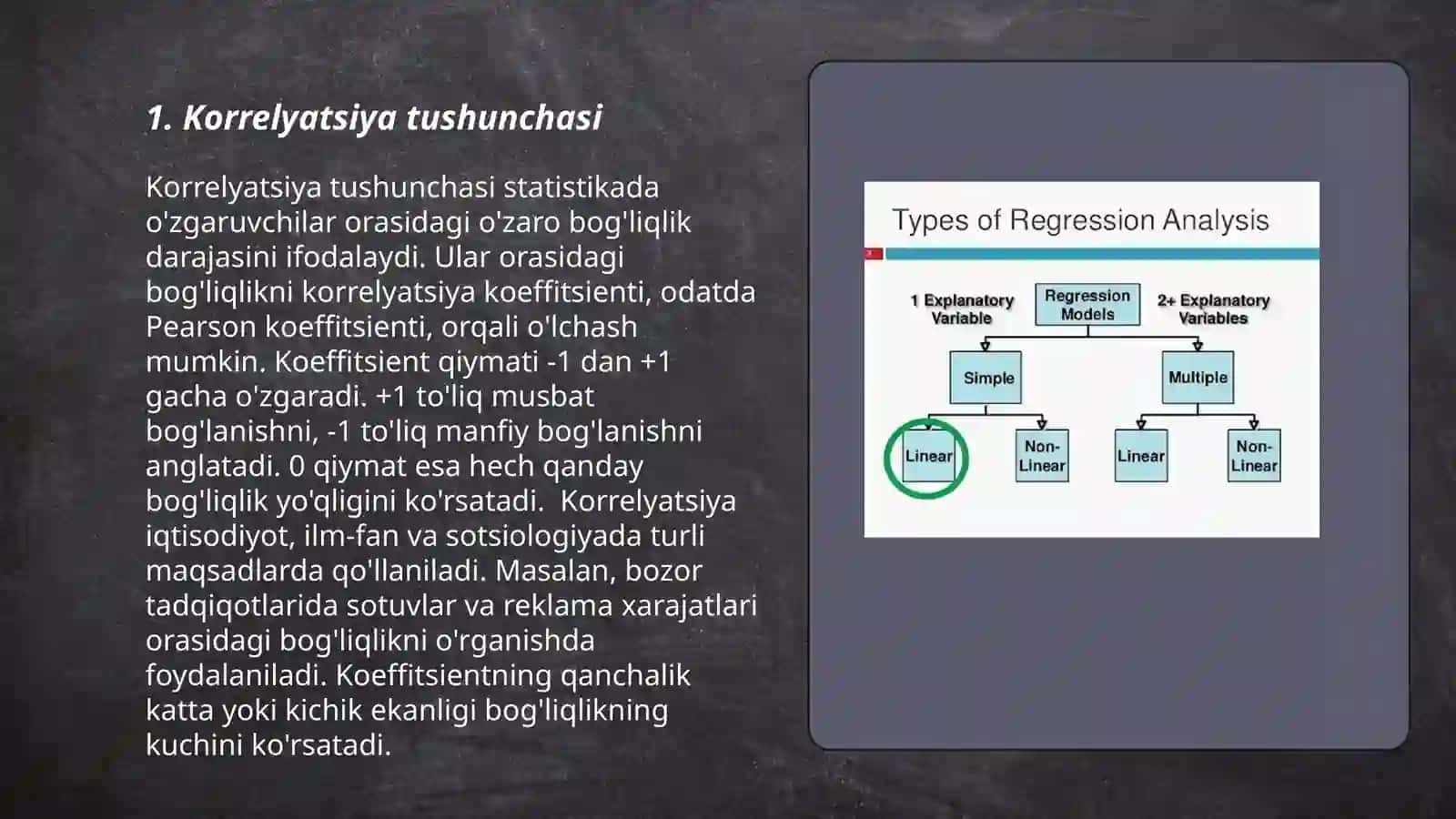Korrelyatsion va regression tahlil 3
