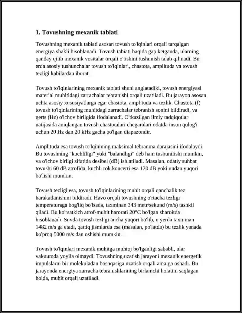 TOVUSHLARNING FIZIK XUSUSIYATI 3