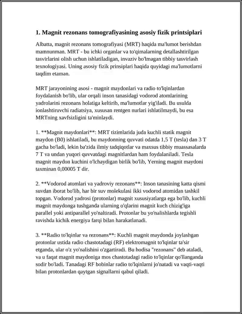 MAGNIT REZONANS TOMOGRAFIYASI 3