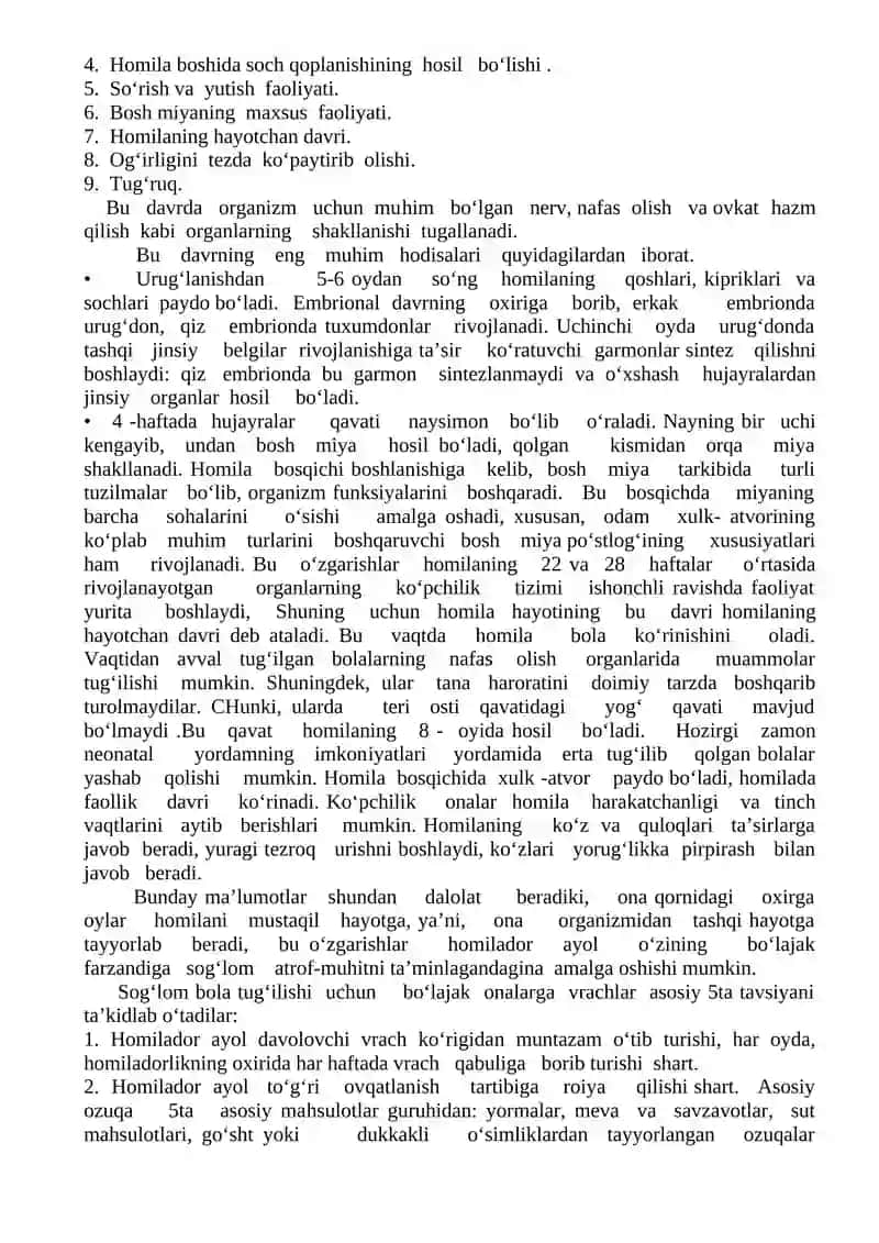 Prenatal va chaqaloqlik davridagi psixofiziologik xususiyatlar 3