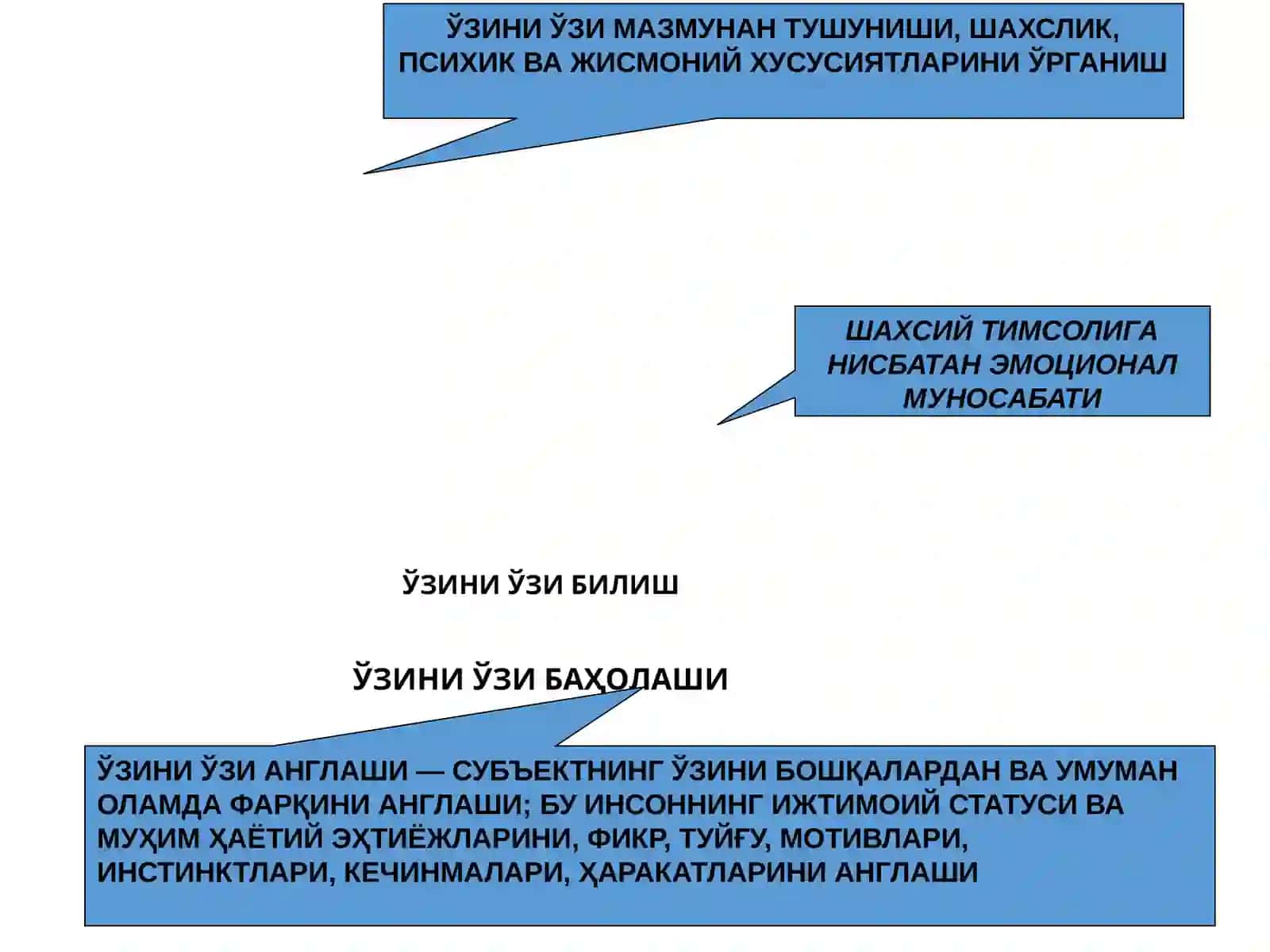Шахснинг ўзини ўзи англаши.Мен-концепцияси.Шахснинг ижтимоий тасаввурлари 3