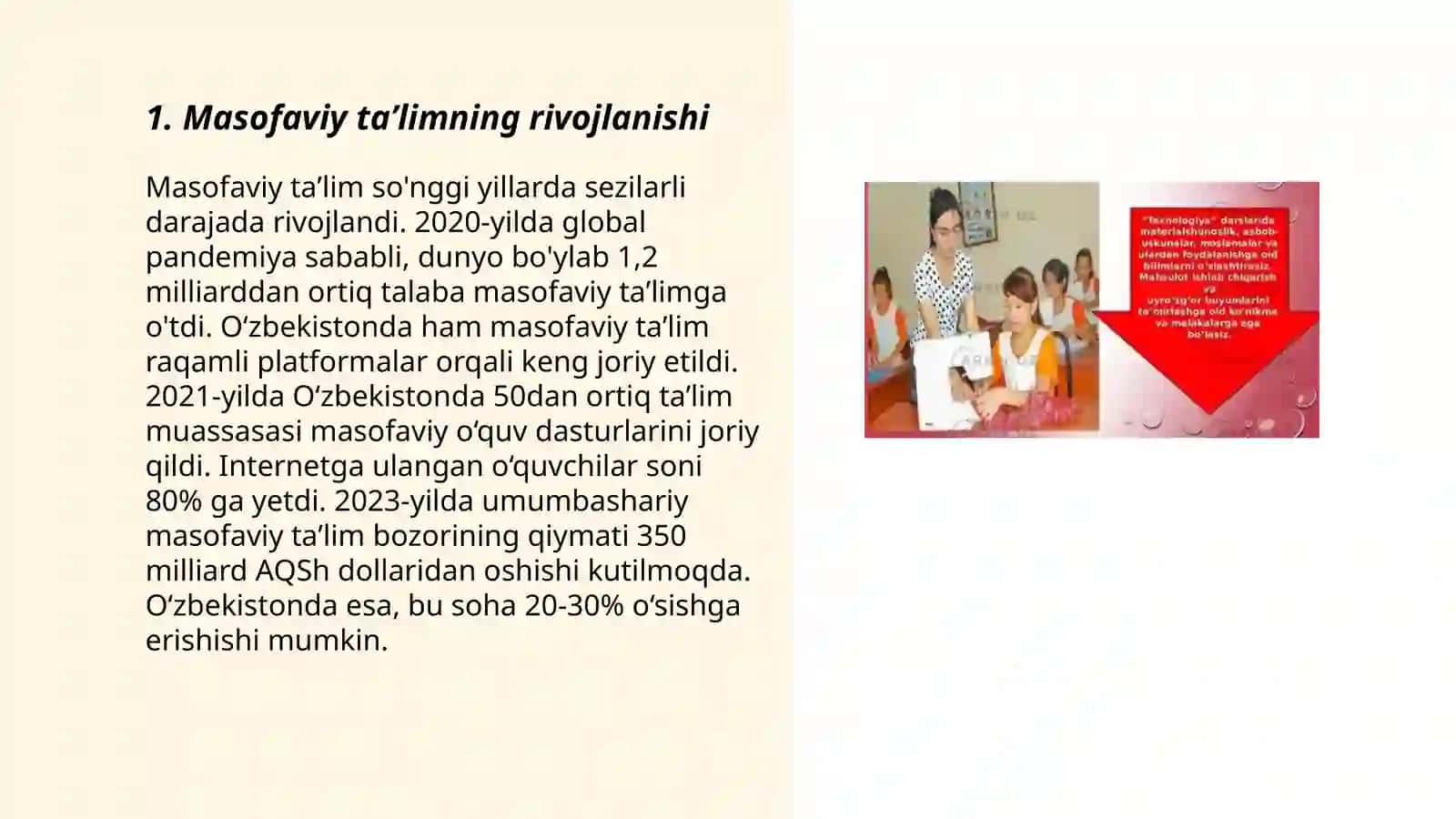 Zamonaviy taʼlim shakllari:masofaviy taʼlim, maxorat darslari, vebiner, evristik metodlar 3