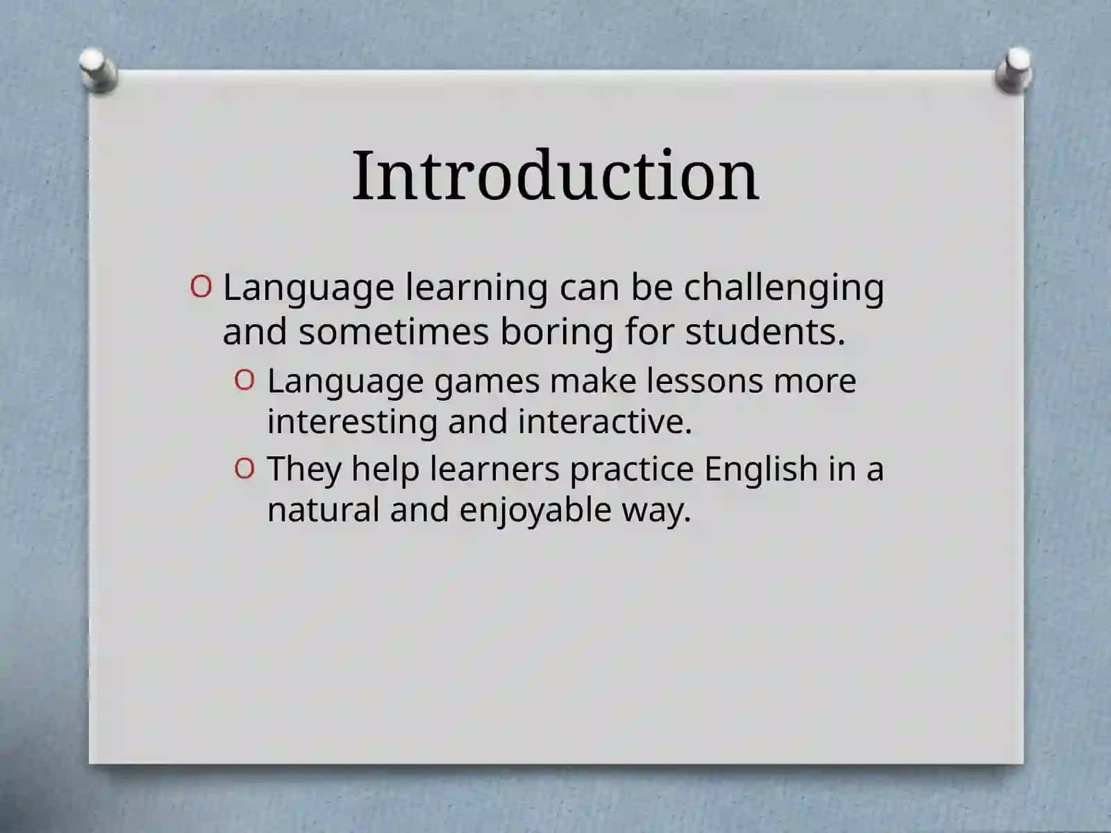 The Importance of Language Games in English Language Teaching 3