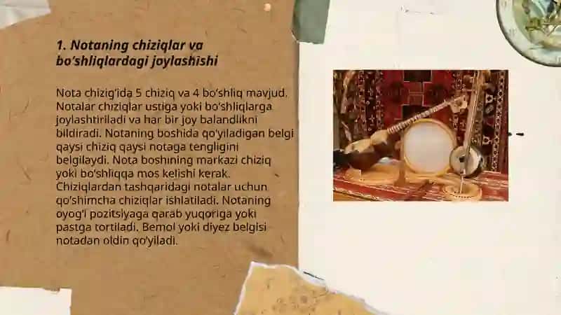 Notaning nota chizigʻida qanday yozilishi 3