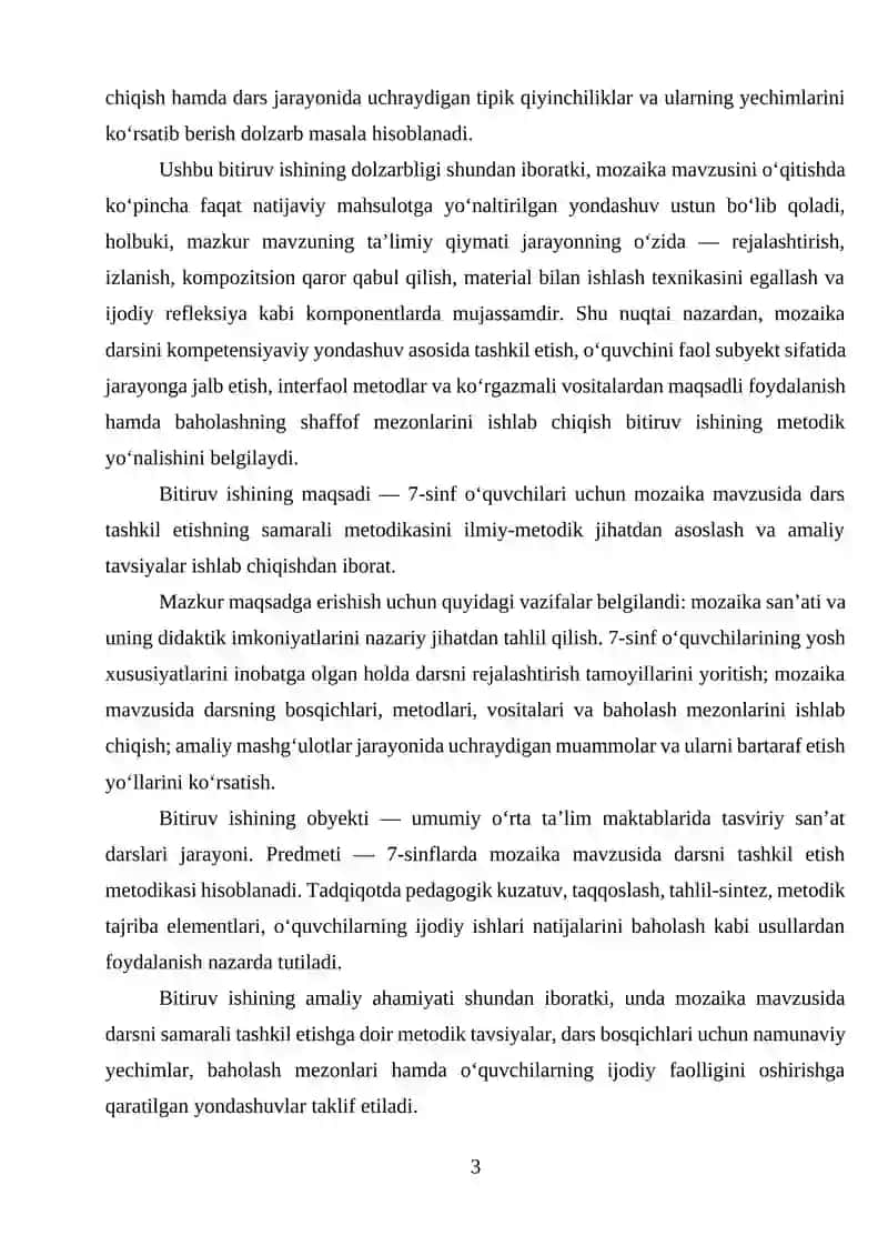 7-SINFLARDA MOZAIKA MAVZUSIDA DARS TASHKIL ETISH METODIKASI 3