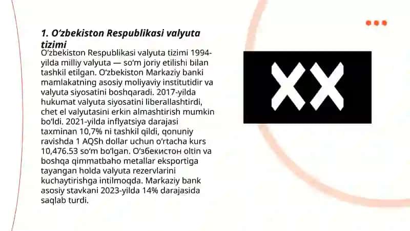 Oʻzbekiston Respublikasi pul tizimi va uning elementlari 3