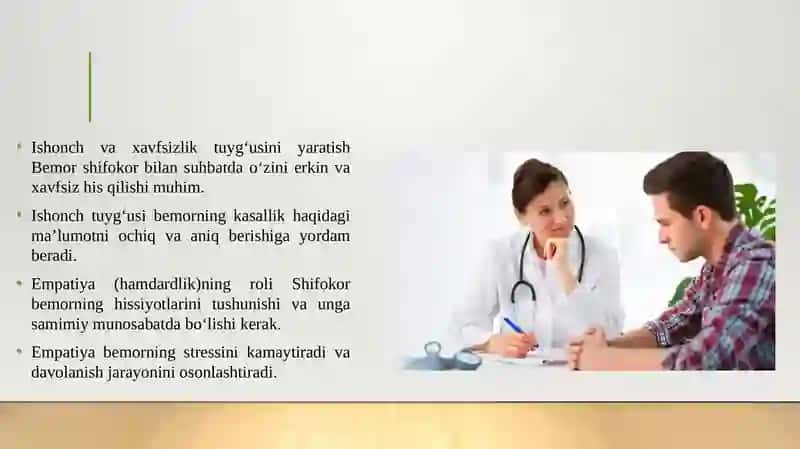 MULOQOT SHIFOKOR VA BEMOR MULOQOTINING PSIXOLOGIK XUSUSIYATLARI 3