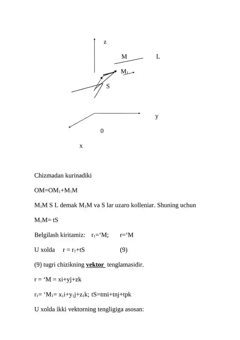 Analitik geometriya elementlari 3