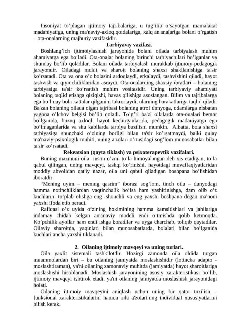 Oila va Maktab Yoshidagi Bolalar Bilan Olib Boriladigan Ijtimoiy-Pedagogik Faoliyat 3