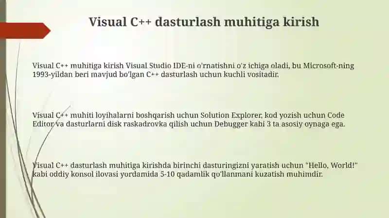 Visual C++ muhitida dasturlash 3