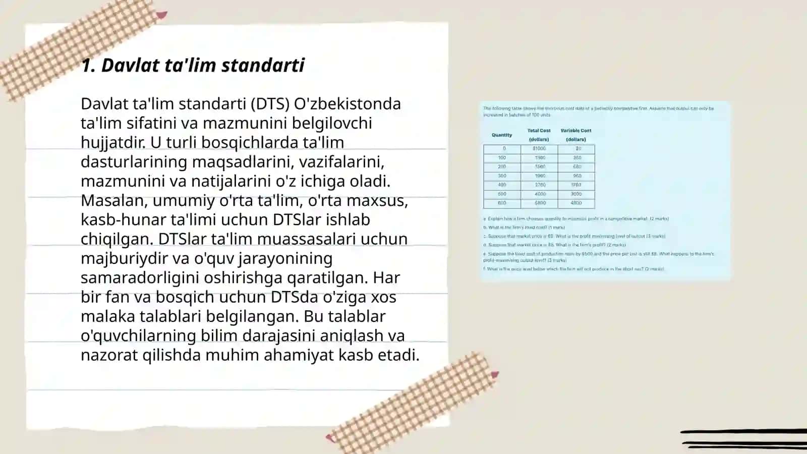 Davlat ta'lim standarti 3