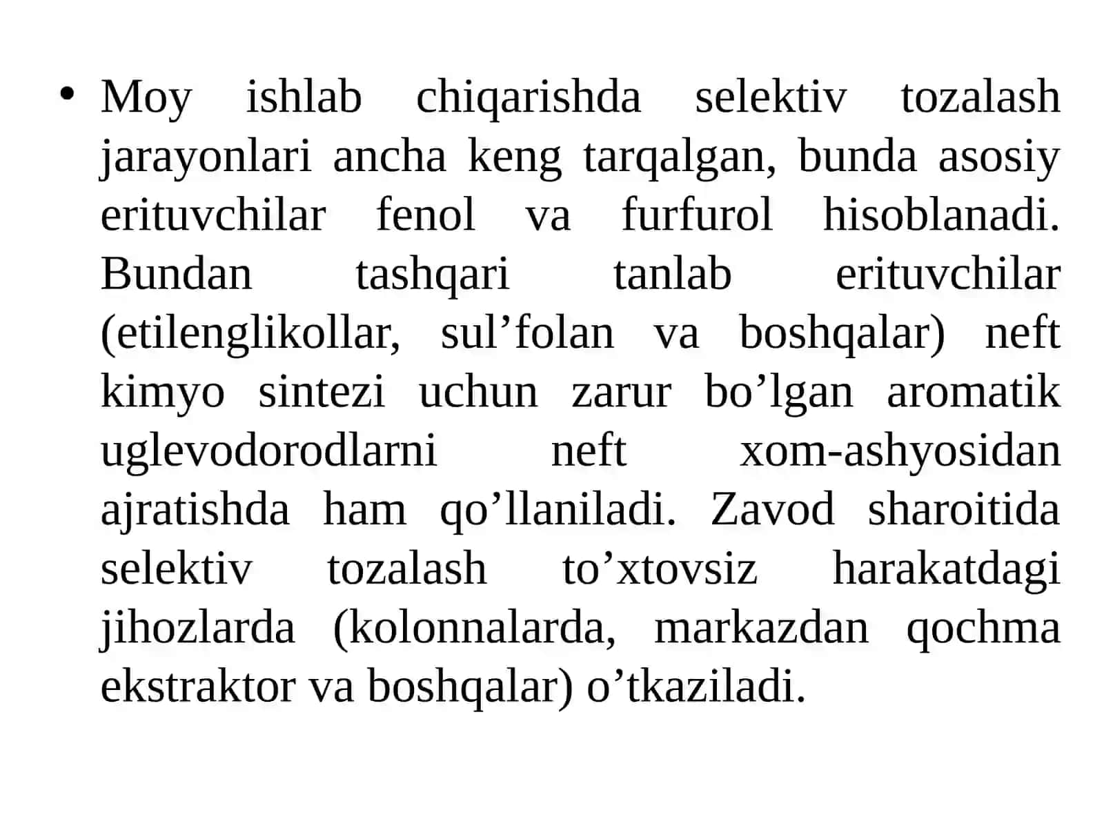 LABORATORIYAishi-№7Moylifraksiyalarvadeasfaltizatlarniselektivtozalash 3