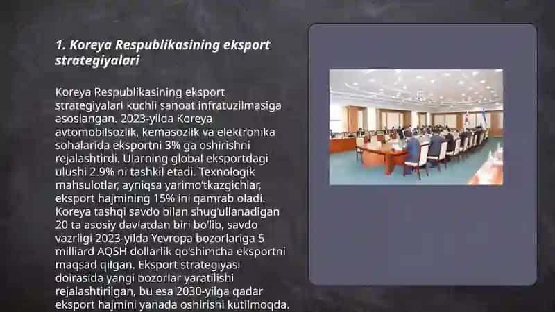 Koreya Respublikasi iqtisodiy siyosati 3