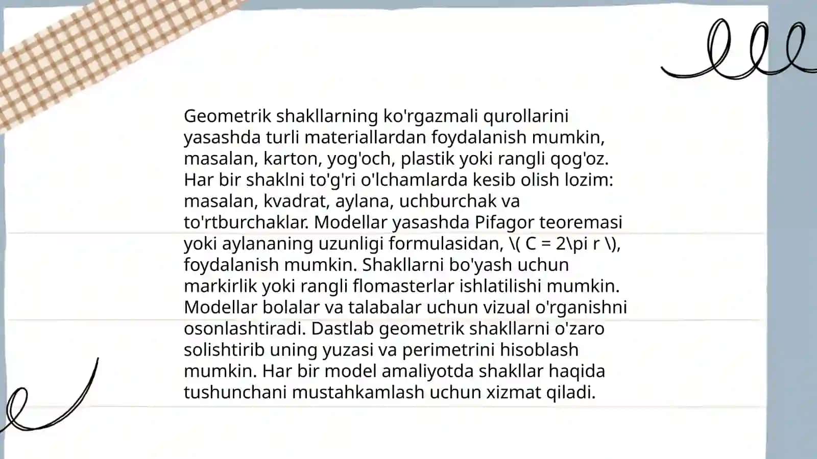 Geometrik shakllar va ularning nomi 3