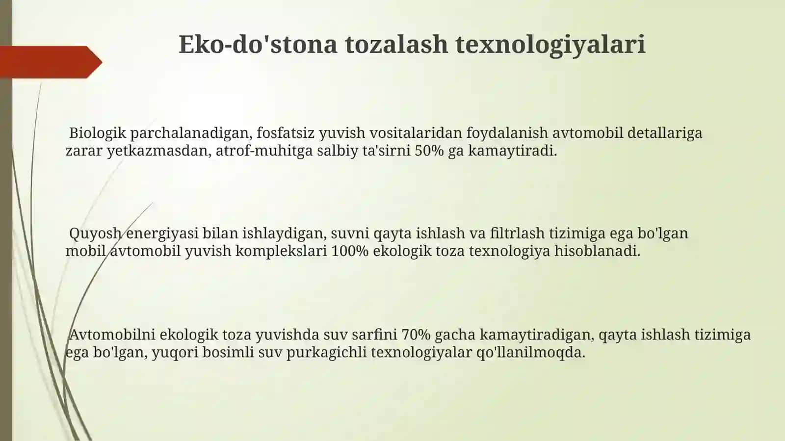 Eko-do'stona tozalash texnologiyalari 3