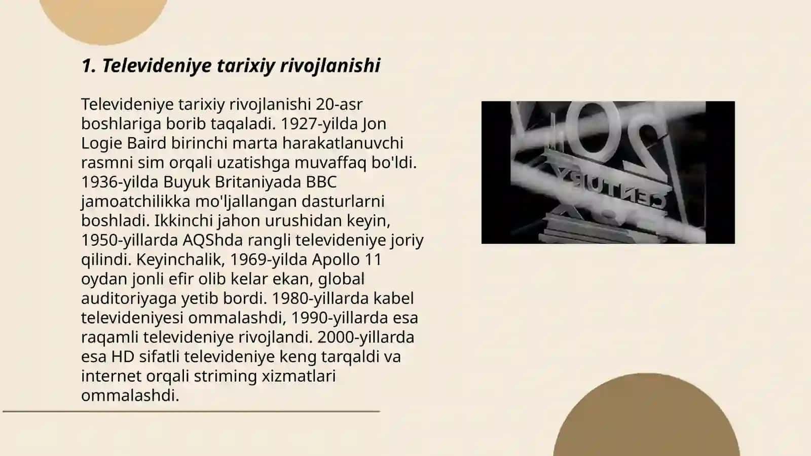 Televideniye-ko'ngilochar sanoat sifatida 3