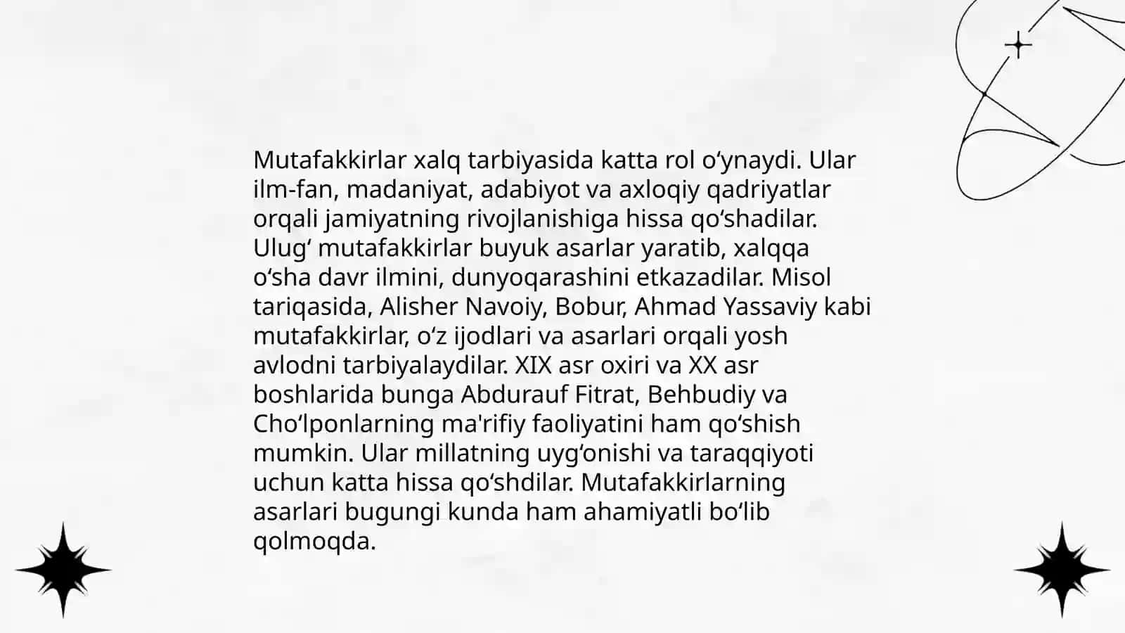 Mutafakkirlarning ilmiy ijodiy maqsadidan xalq tarbiyasi va avlodlar vorisligi foydalanishi 3