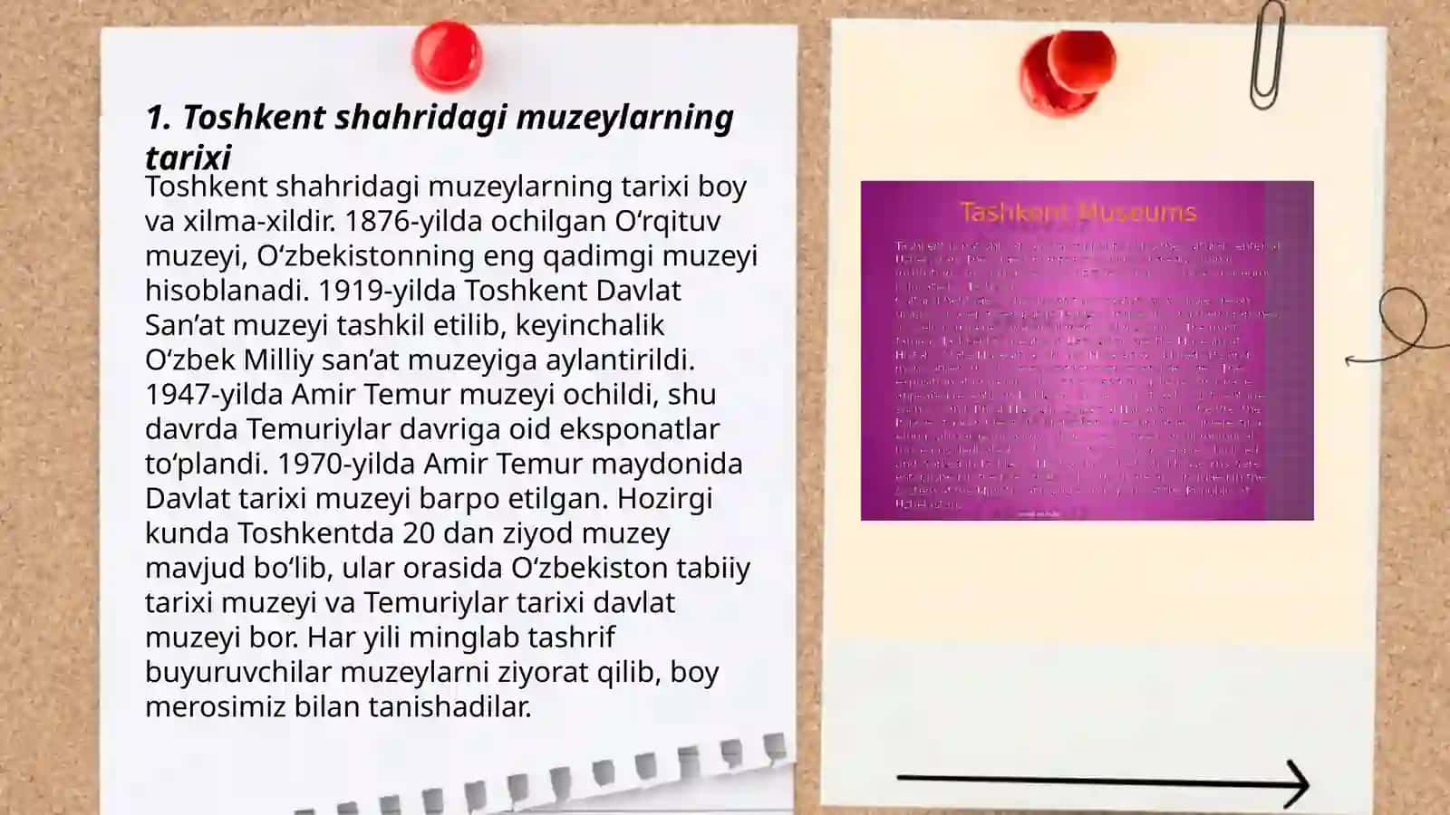 Toshkent shahrida joylashgan muzeylar 3
