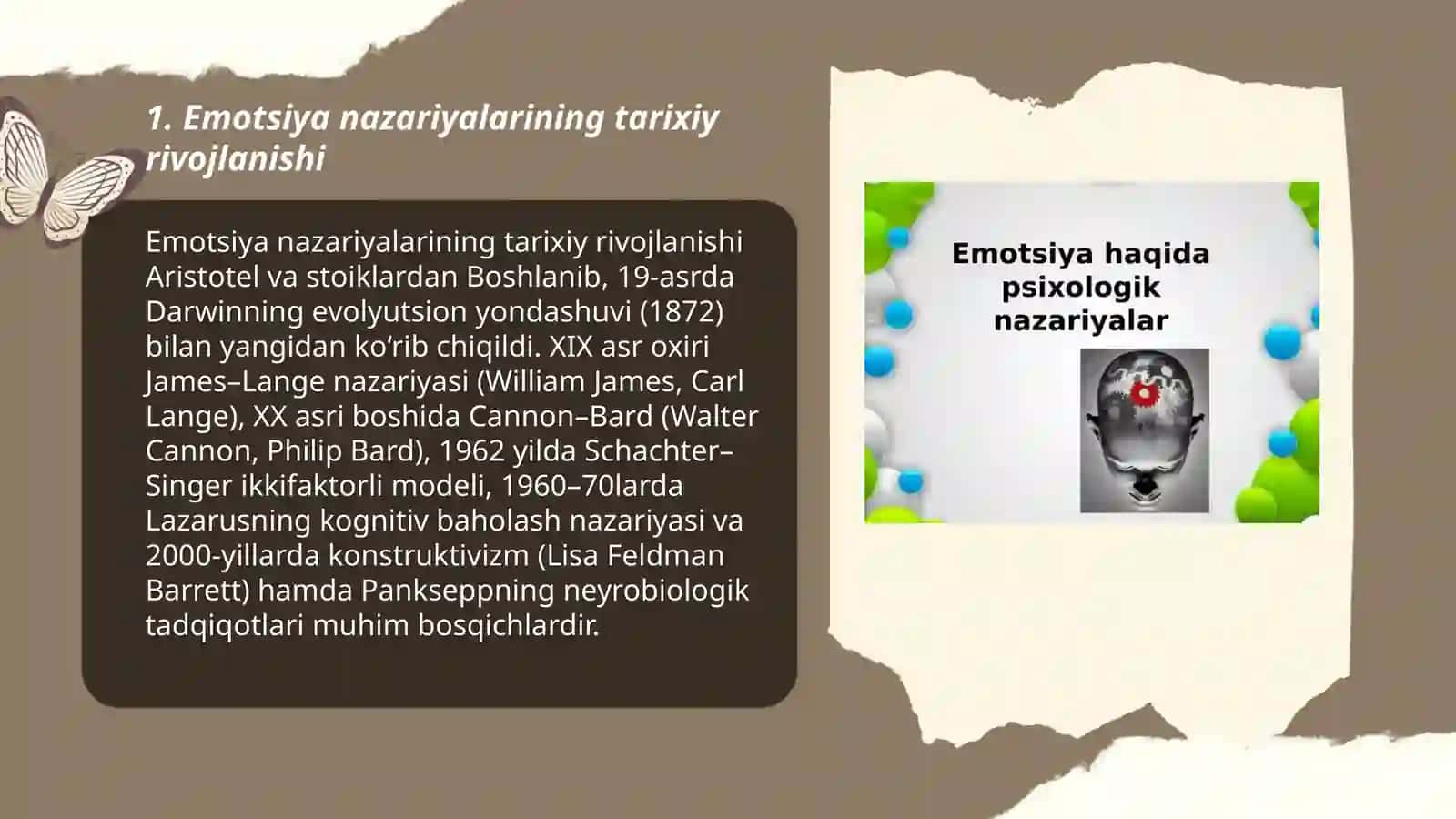 Emotsiya haqida psixologik nazariyalar 3