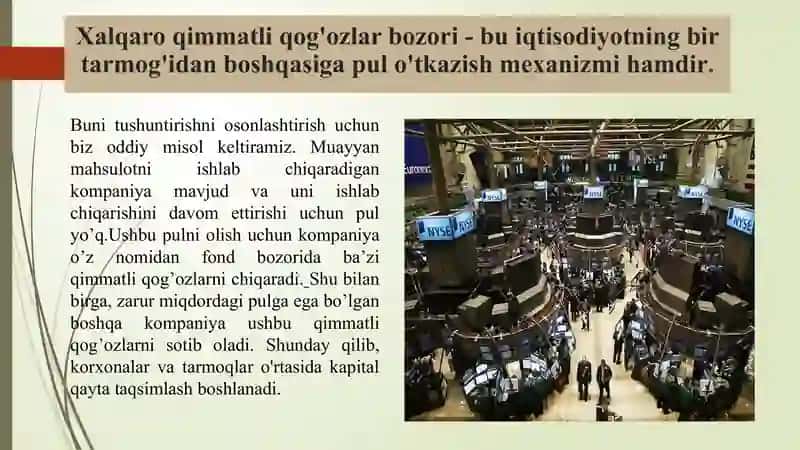 Qimmatli qog‘ozlar bozorining shakllari 3