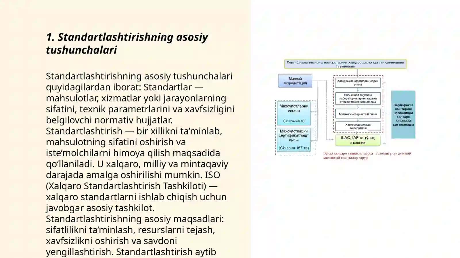 Standartlashtirish va sertifikatlashtirish asoslari va mohiyatini bilish 3