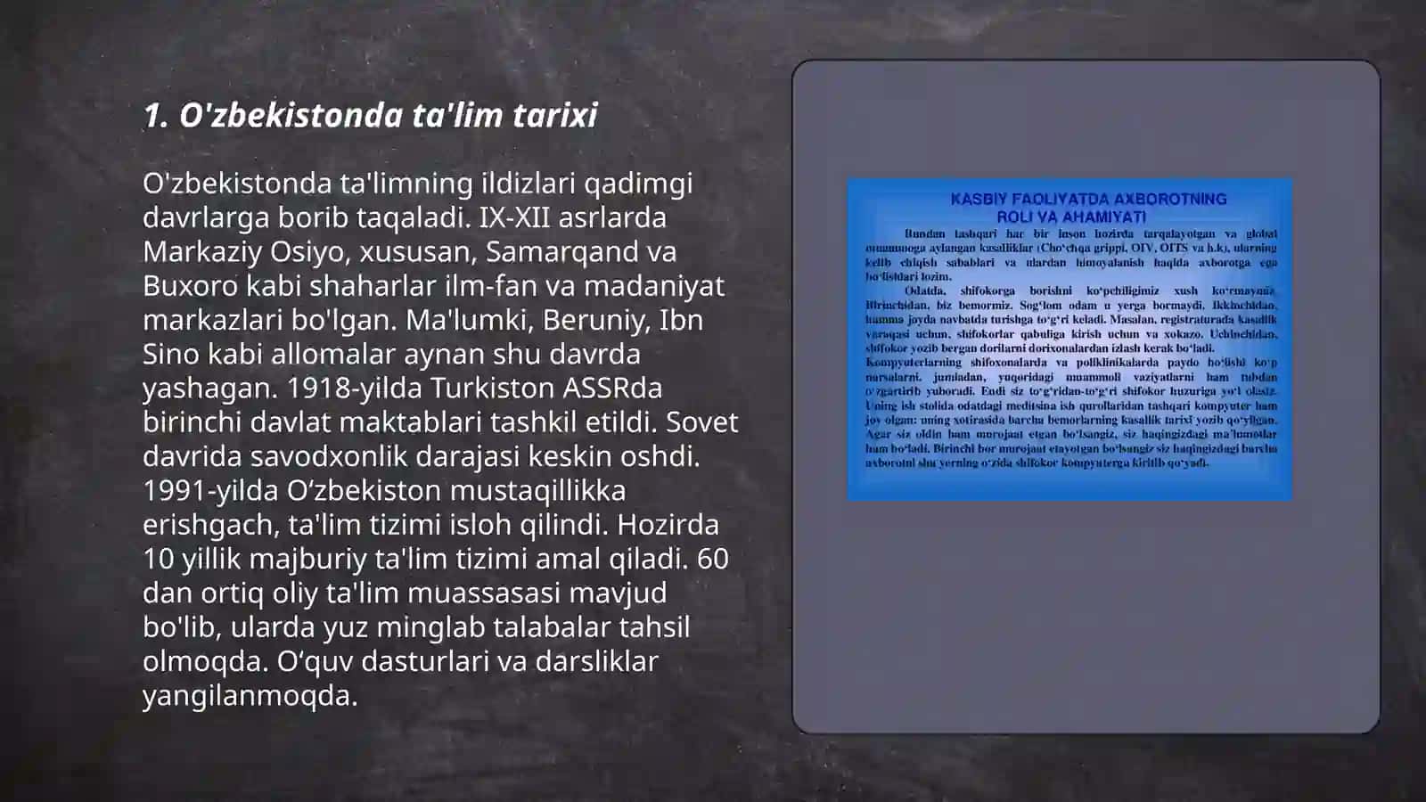 O'ZBEKISTONDA TALIM RIVOJINING OZIGA XOS XUSUSIYATI 3