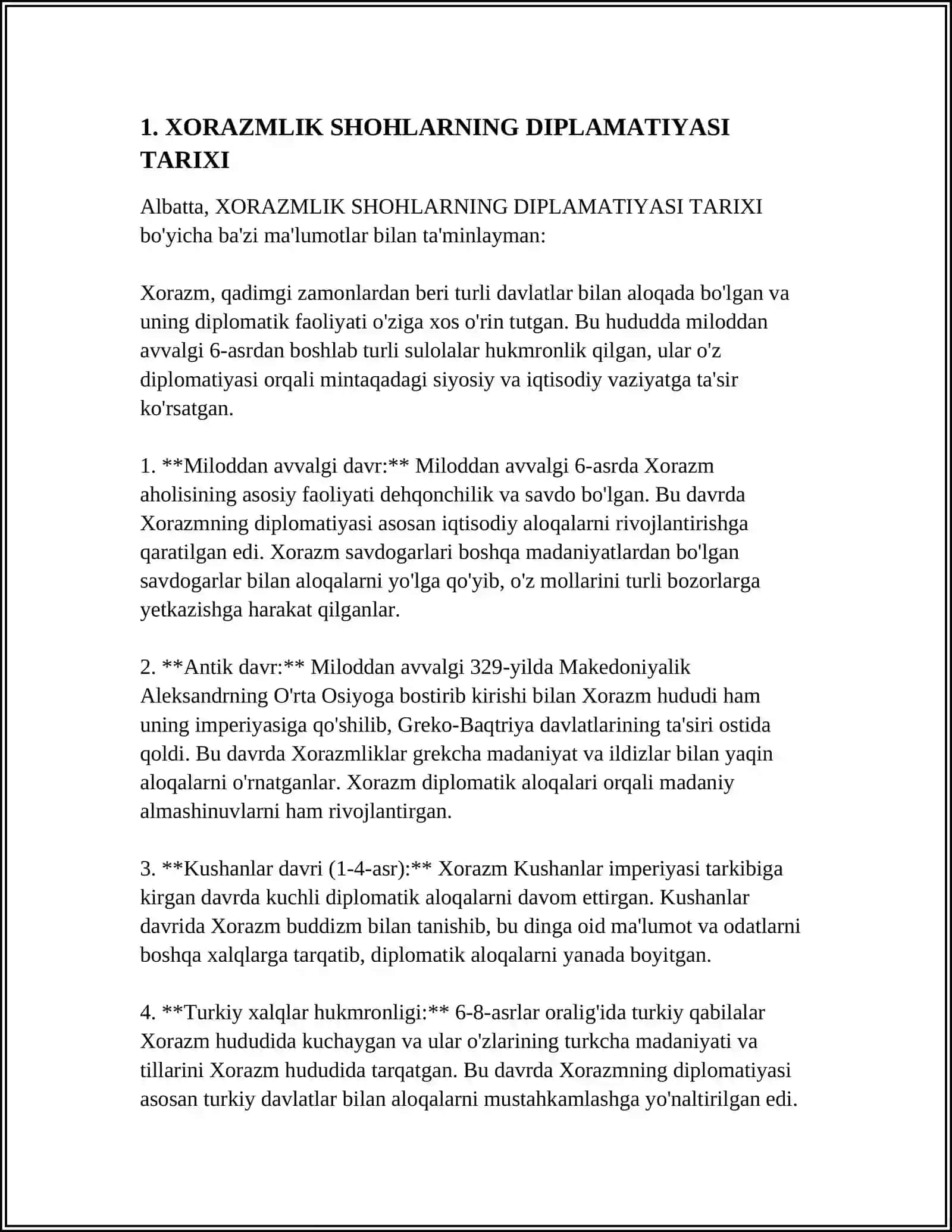 XORAZMSHOHLAR DIPLAMATIYASI 3