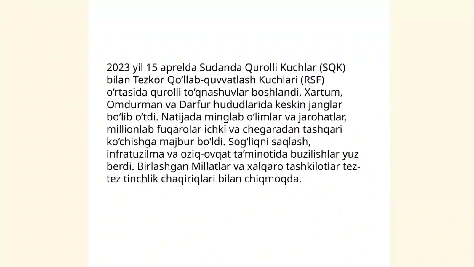 Sudanda kechayotgan jarayonlar 3