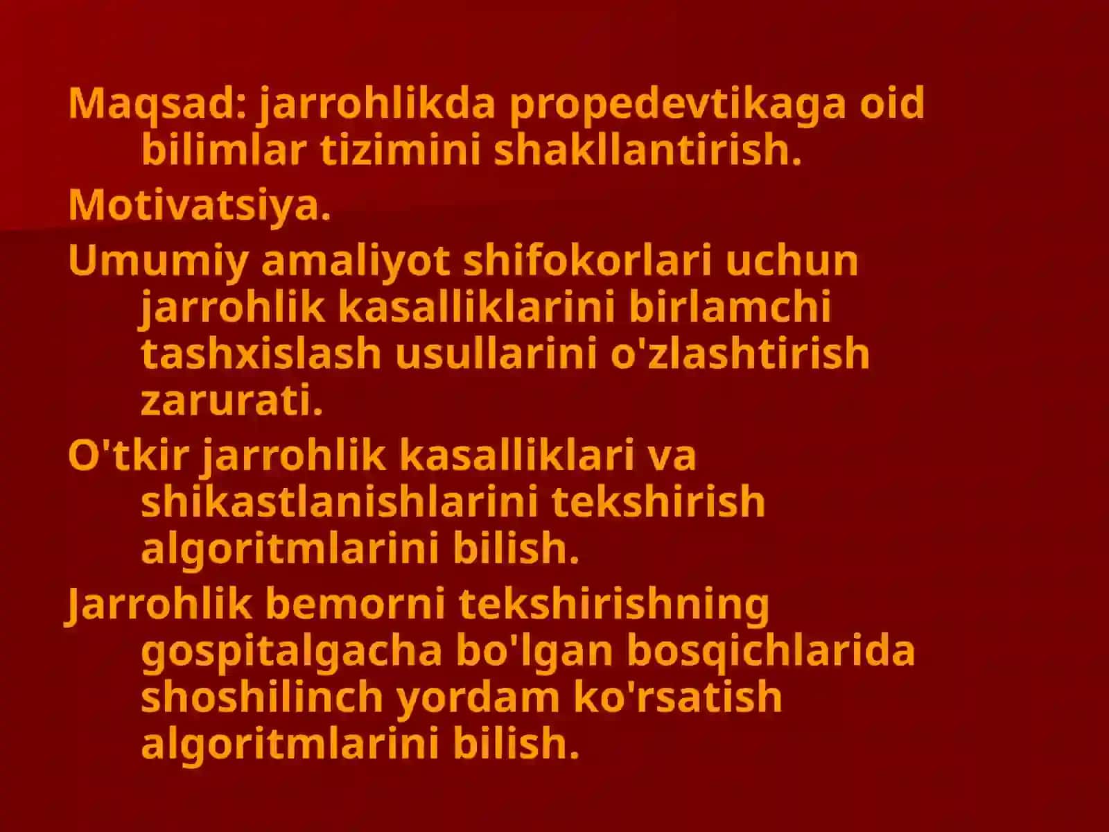 XIRURGIK BEMORLARNI TEKSHIRISH 3