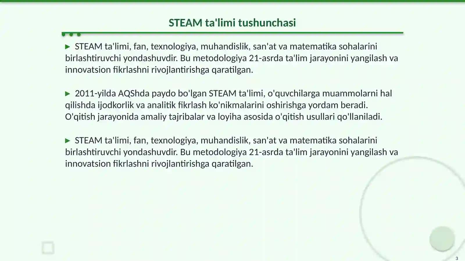 STEAM MUZQAYMOQ HAQIDA 3