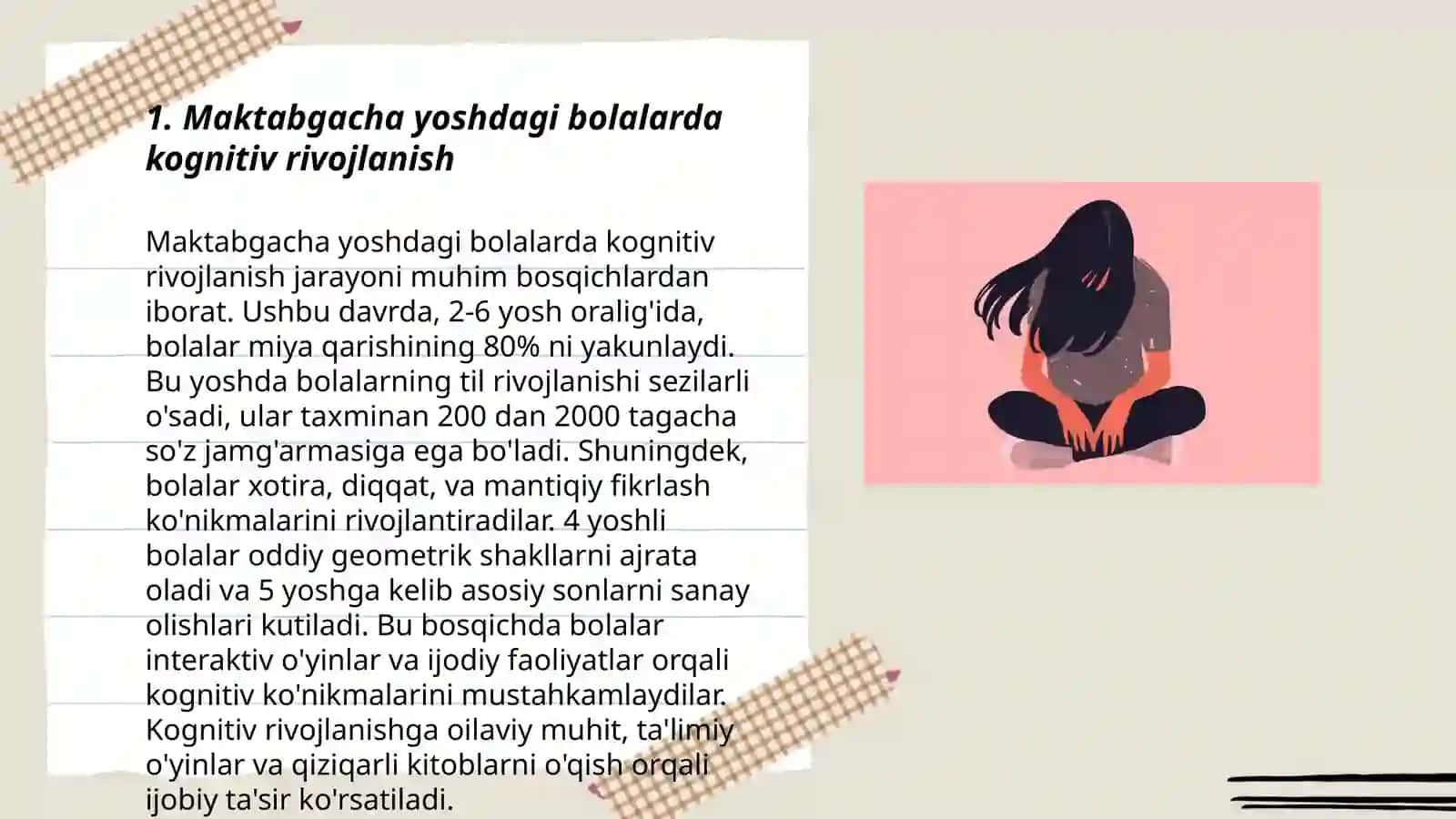 Maktabgacha psixik tayyorlash muammosi 3