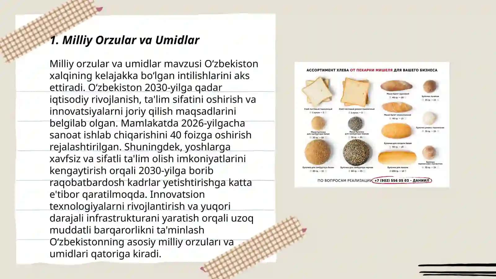 Milliy Orzular va Umidlar 3