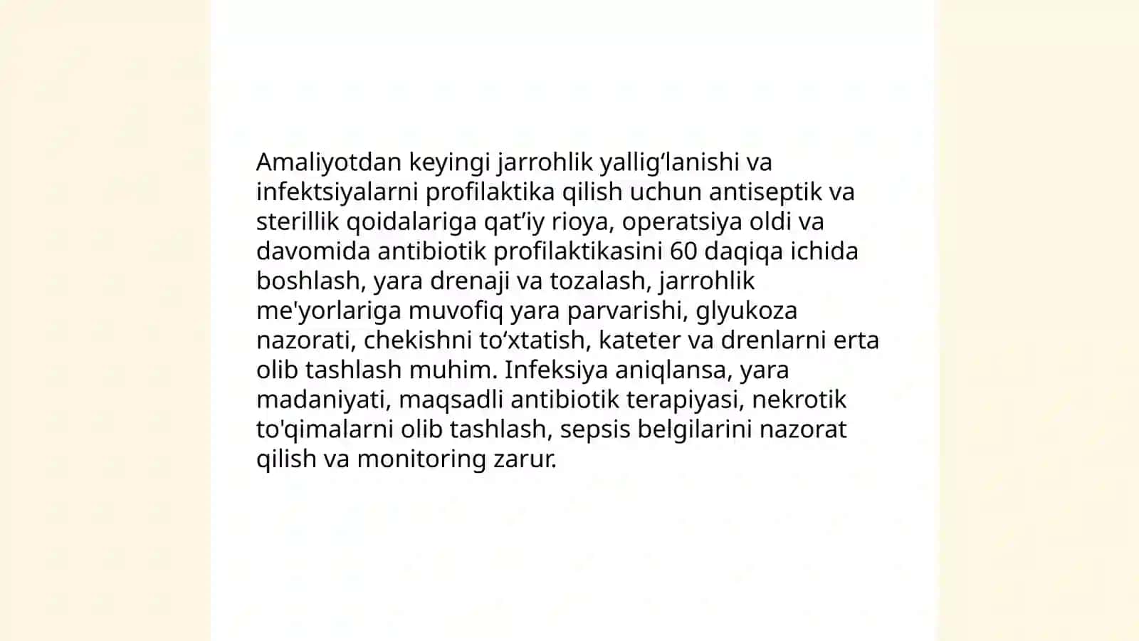 Amaliyotdan keyingi asoratlar va ularning profilaktikasi 3