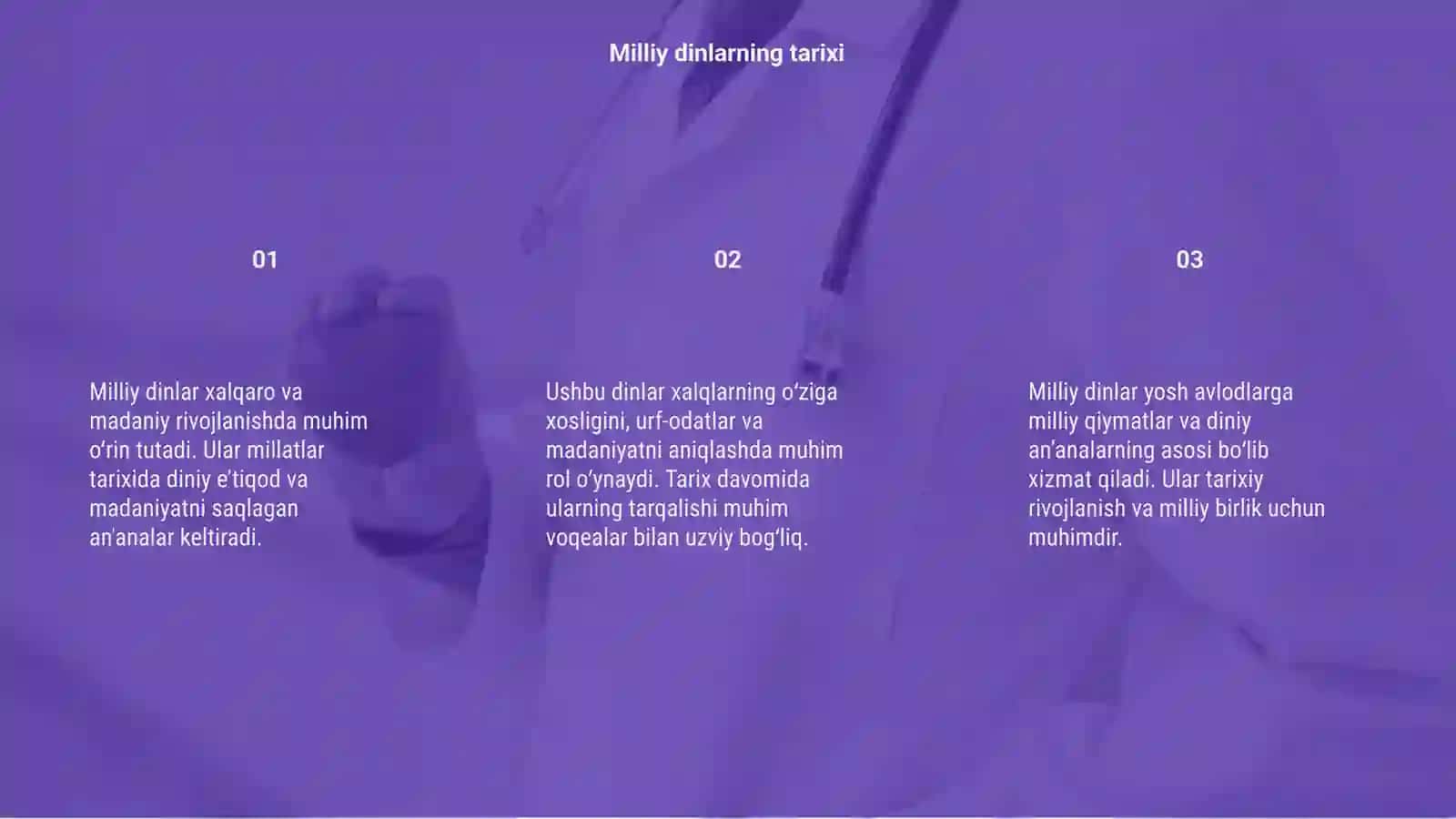 Milliy dinlar 3