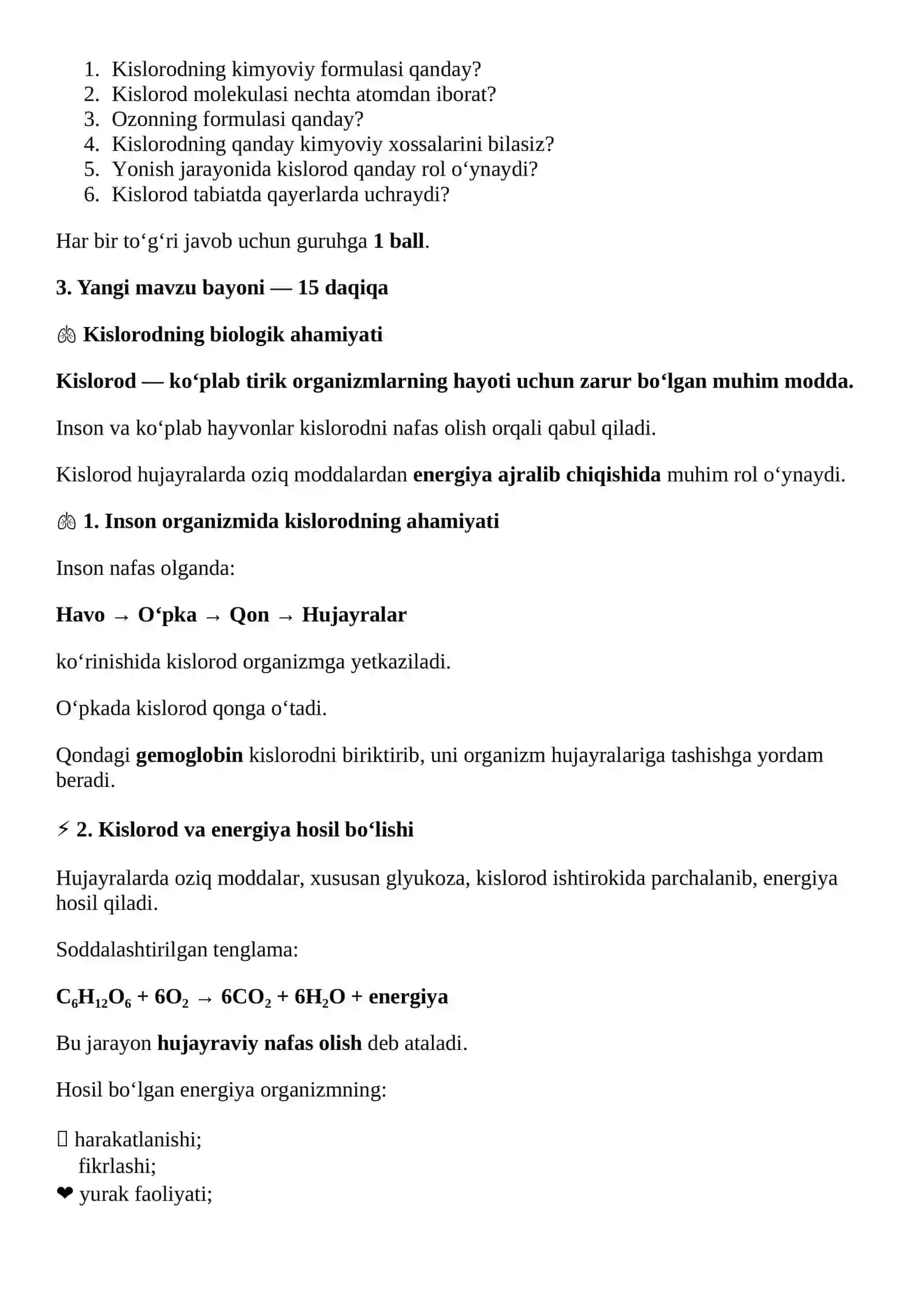KISLORODNING BIOLOGIK AHAMIYATI 3