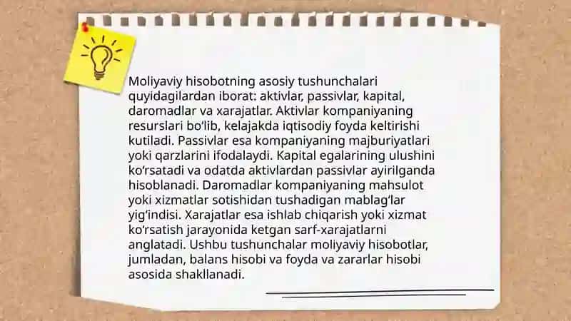 Moliyaviy hisobot mazmuni funksiyalari va turlari 3