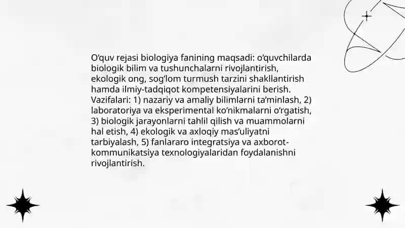 Maktab o‘quv rejasidagi biologik ta’limning o‘ziga xos tomonlari 3