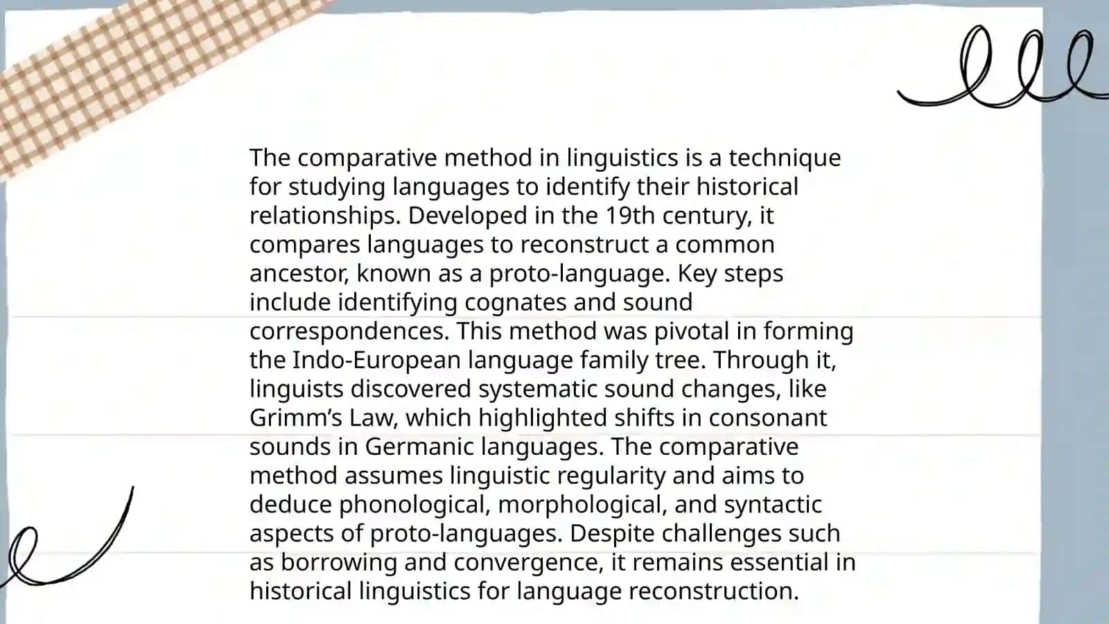 Comparative-historical in method linguistics 3