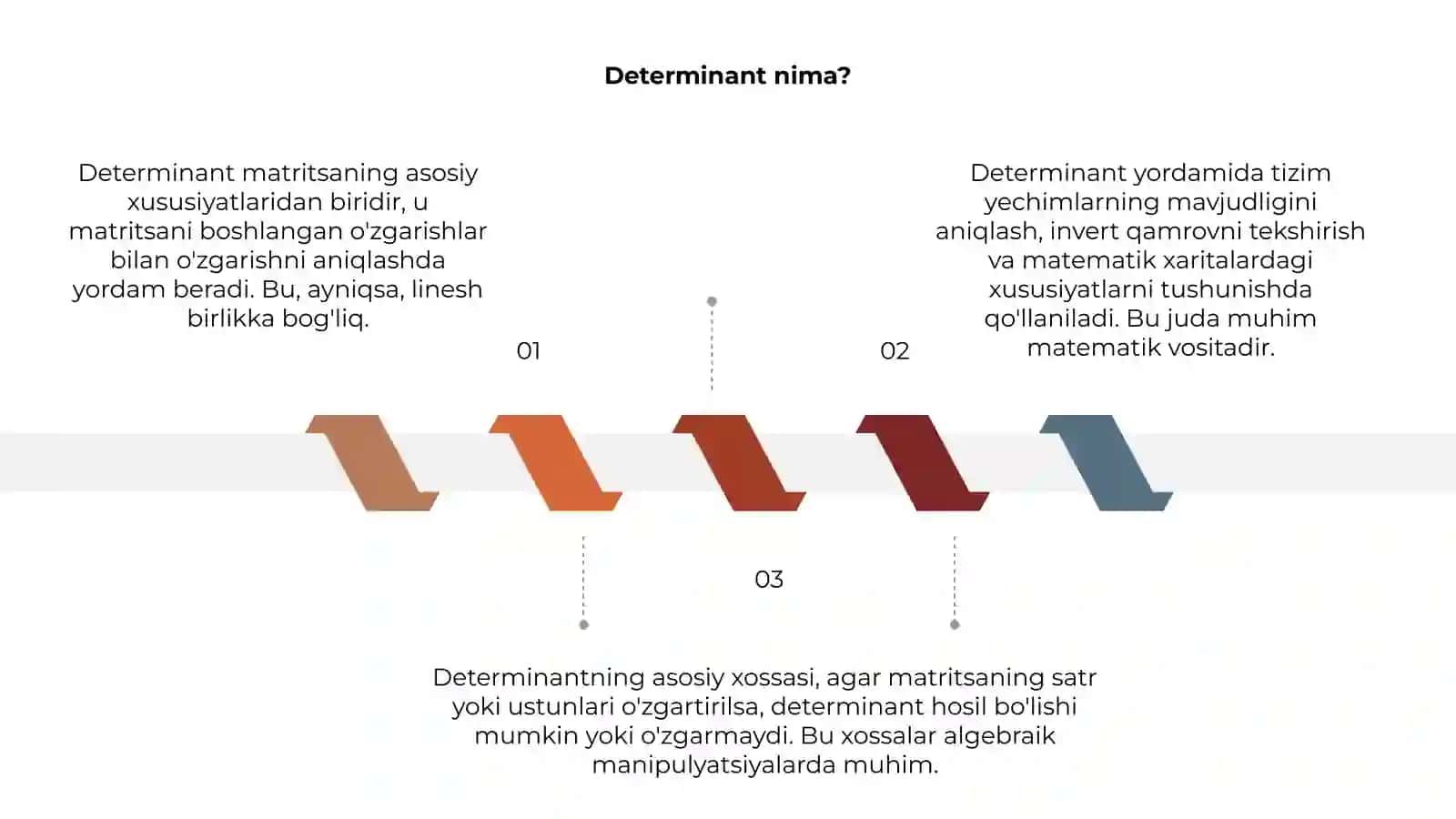 Determinant va ularning xossalari 3