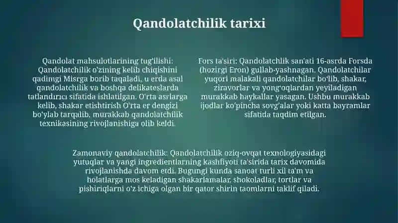 Qandolatchlik 3