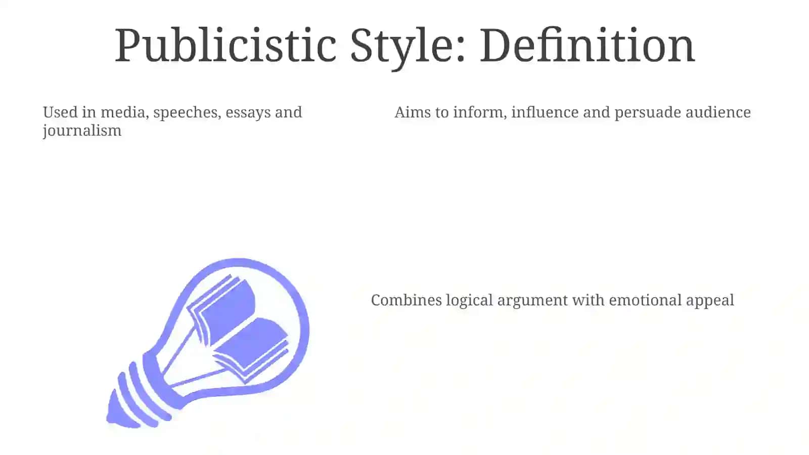 Publicistic Style: Definition and Scope 3