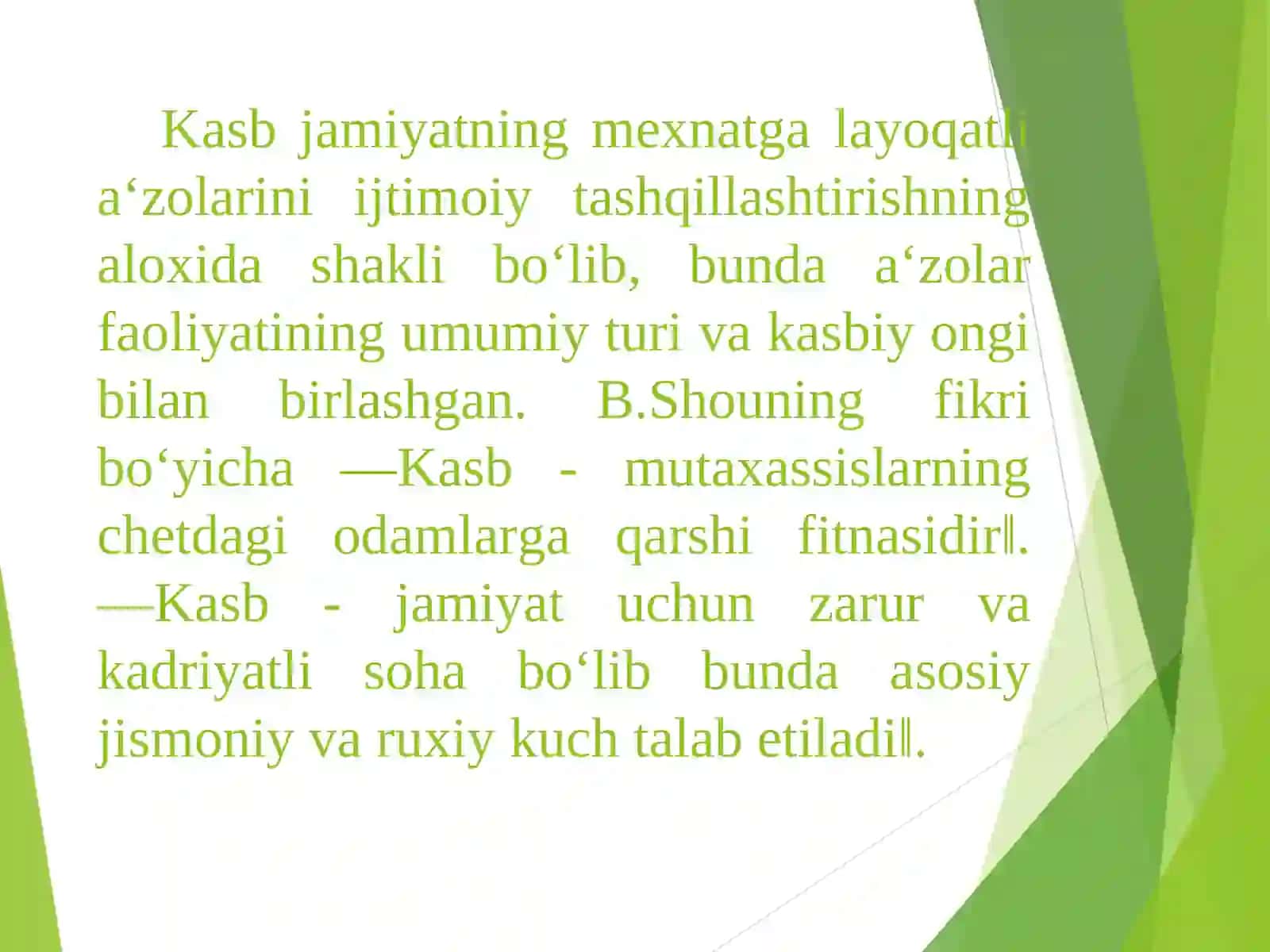 KASBIY PSIXOLOGIYANING KLASSIFIKATSIYASI VA ULARNI TANLASH 3